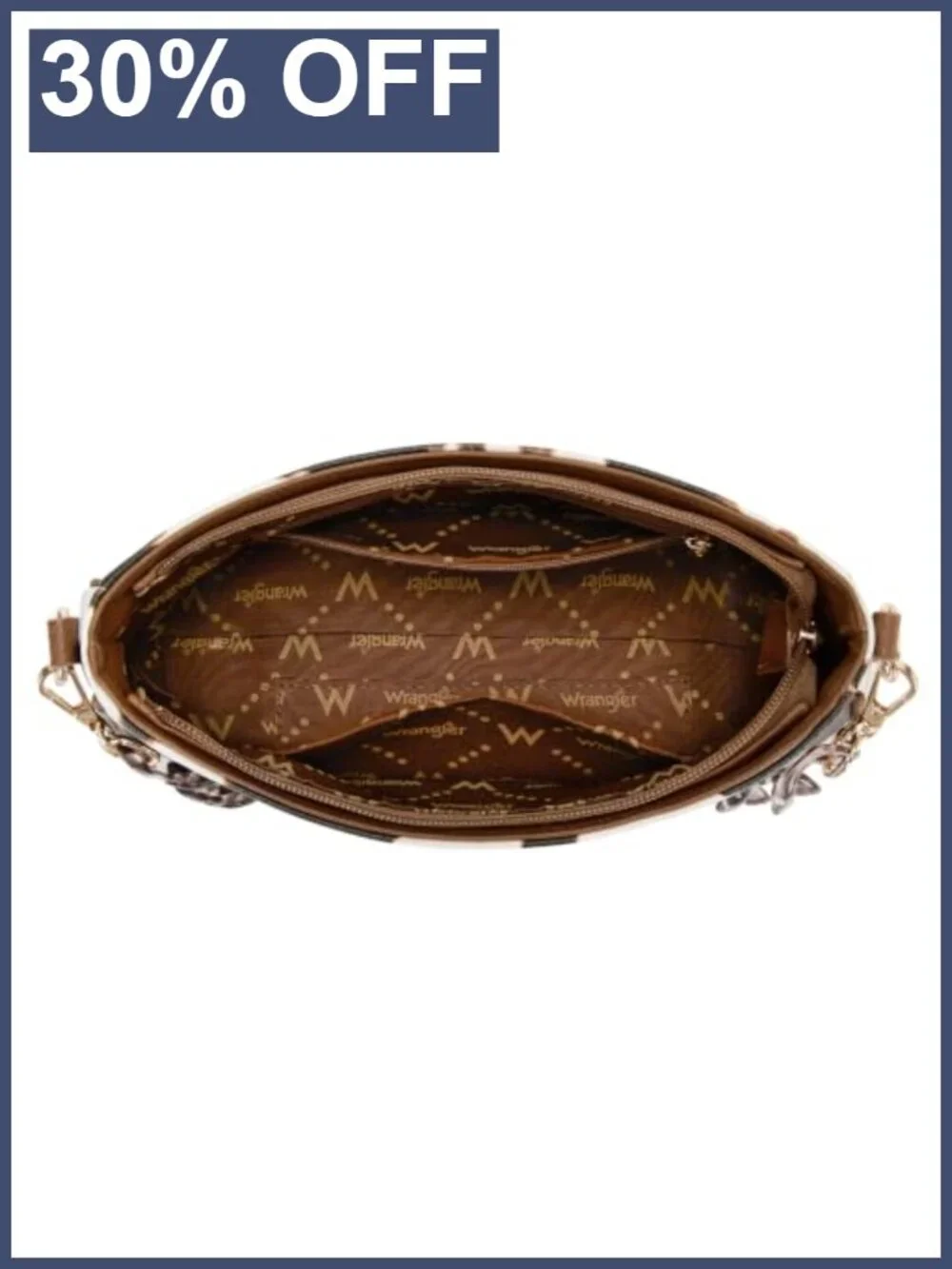 Wrangler Small Cheetah Print Shoulder Bag Clutch Hobo with Acrylic Strap
